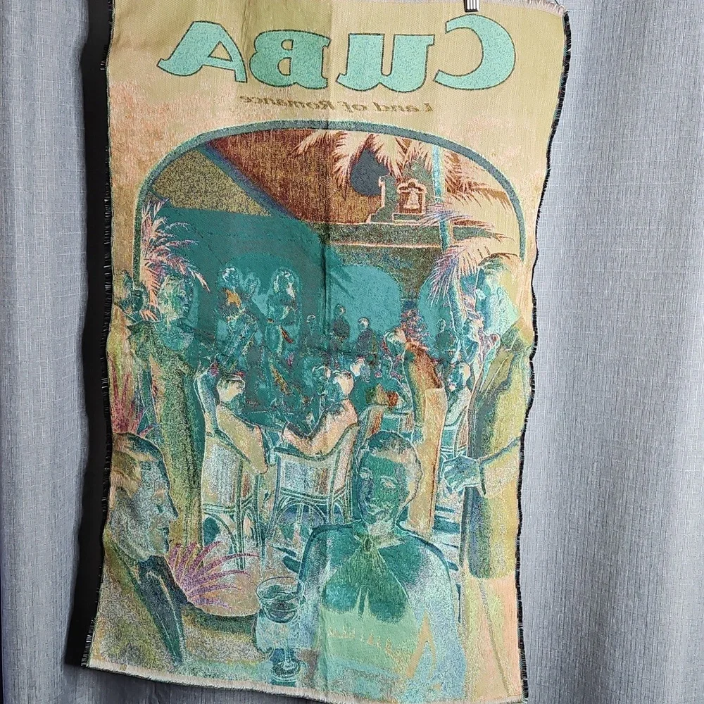 VINTAGE CUBA LAND OF ROMANCE TAPESTRY SIZE -36